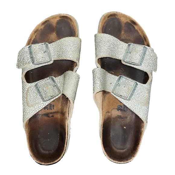 Birkenstock RARE Arizona Lux Ombre Pearl Sandals 8-8.5 (39) - Picture 3 of 6